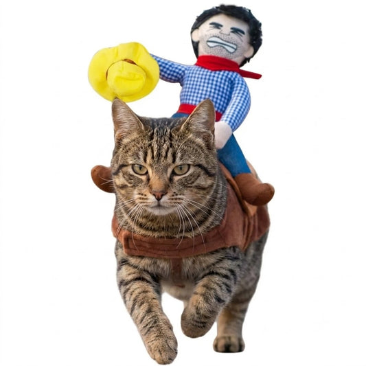 Cowboy rider funny pet toy