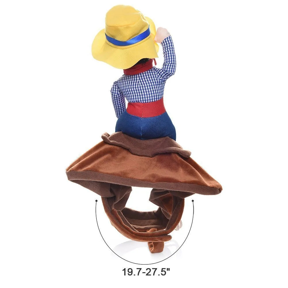Cowboy rider funny pet toy