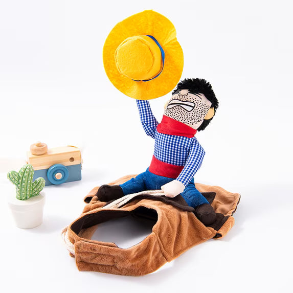 Cowboy rider funny pet toy