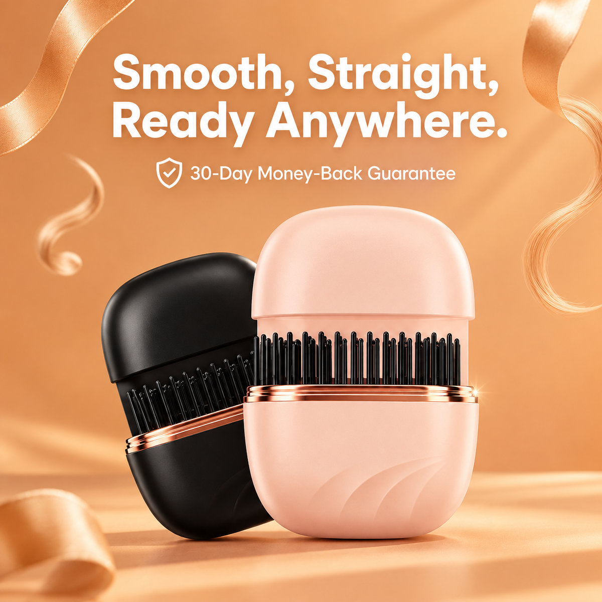 Mini Cordless Hair Straightener & Curler: Pocket-Size, Heats in Under 1 Minute