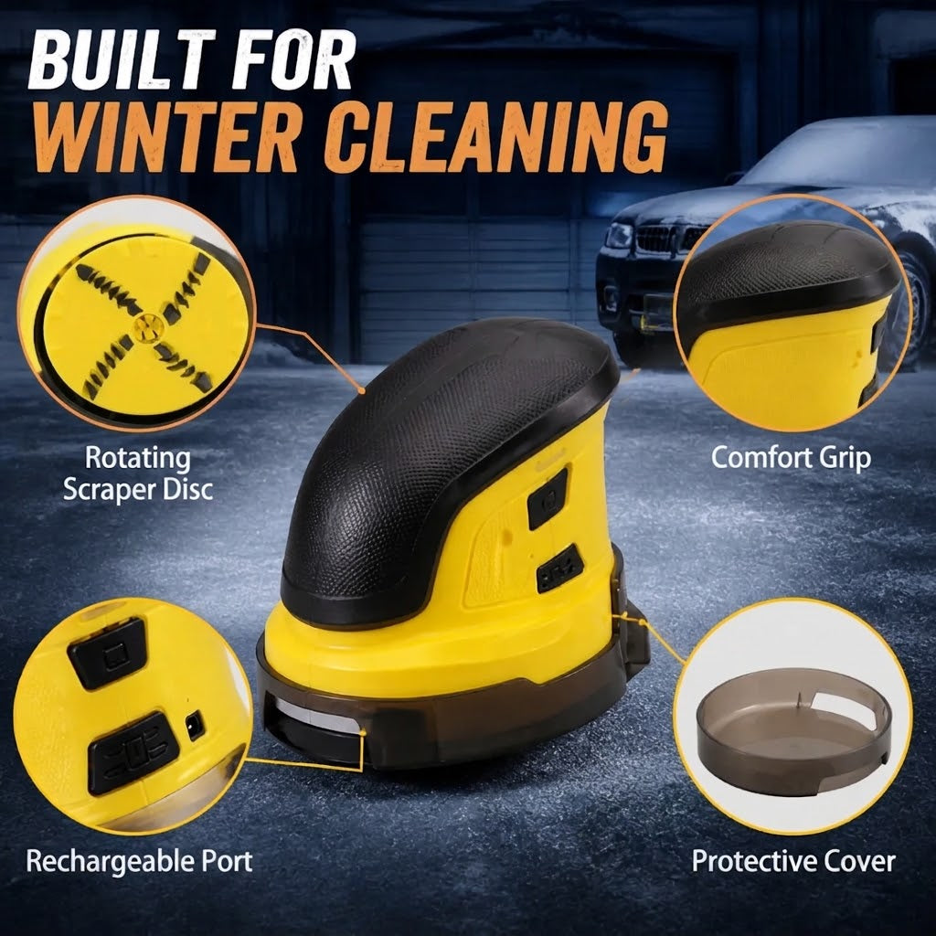 USB Rechargeable Electric Car Window Ice Snow Frost Scraper Remover